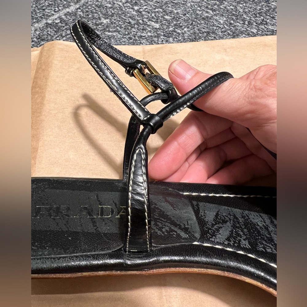 Prada (Authentic) Strappy Sandals - image 5